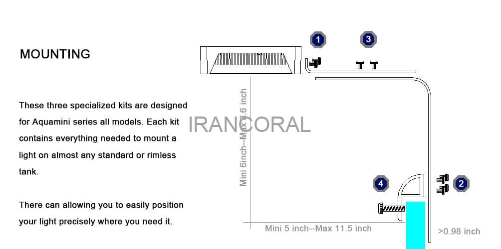 نور آکواریوم آب شور M5 آکوانست